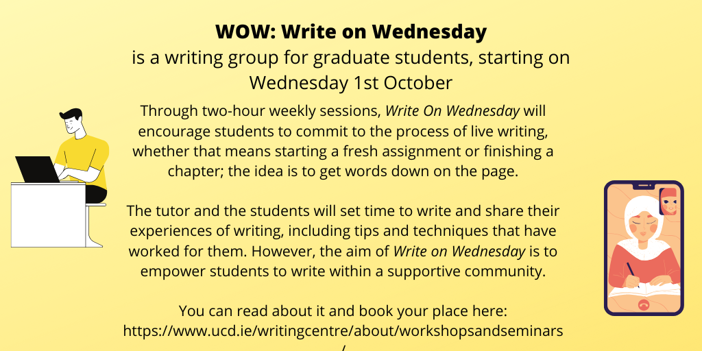 Writing on Wednesdays leaflet with information